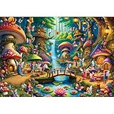 Amusant : le puzzle de village champignon peut améliorer la mémoire, soulager le stress et augmenter la créativité. C'est un excellent choix pour partager du plaisir et créer une atmosphère charmante avec la famille et les amis, en particulier pour ceux qui aiment les contes de fées et les mondes magiques