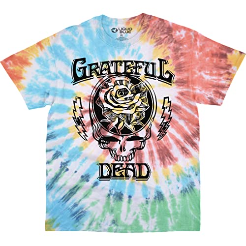 Liquid Blue Men's Standard Grateful Dead Roosevelt Steal Your Face Rose
