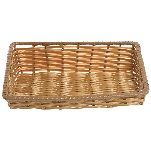 Hubert K424-12FT NAT Natural Plastic Tapered Produce Basket cover