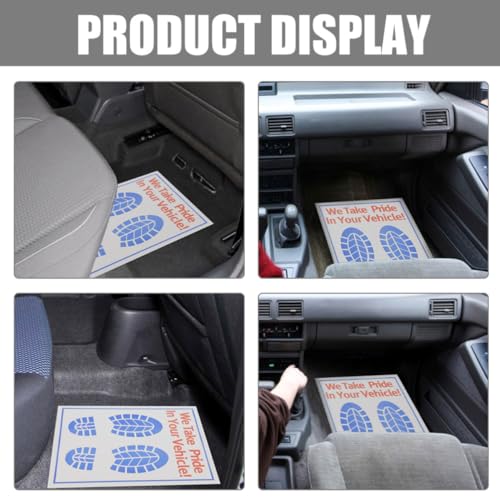 Tapis de sol en papier kraft jetables pour voiture x40 blanc