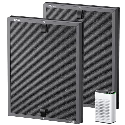 HAP602 Replacement Filters for ECOSELF HAP602/ HAP602WF Air Purifier, 3-IN-1 HAP602 Hepa Filter Replacement, High-Efficient Filtration for Home, 2 Pack