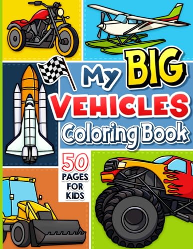 Vehicles Coloring Book for Kids