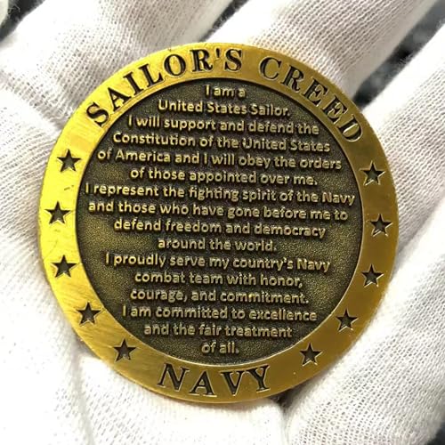 usa-navy core value sailor39s creed challenge coin single coin