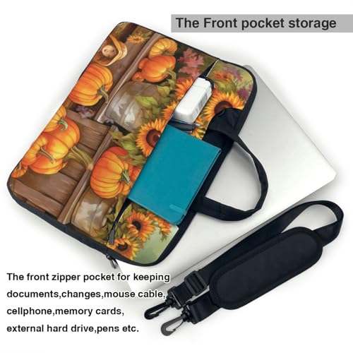 Bolso Maletín para Laptop diseño Girasol Otoñal 14 pulgadas miniatura 3