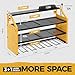 LBT Power Tool Organizer With Charging Station,Patented,Heavy Duty Steel,6 Drilling Rig Sizes With Hooks And Screw Boxes,6 sockets,Easy To Install Garage Storage Rack,Great Gift For Men, Yellow