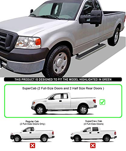 Estribos laterales para F-150 2004-2008 5 pulgadas miniatura 6