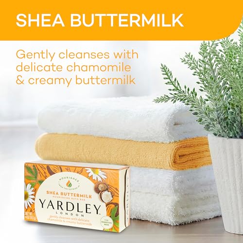 Yardley CLYAR132 London Nourishing Bath Soap Bar Shea Buttermilk For Sensitive Skin thumb #2