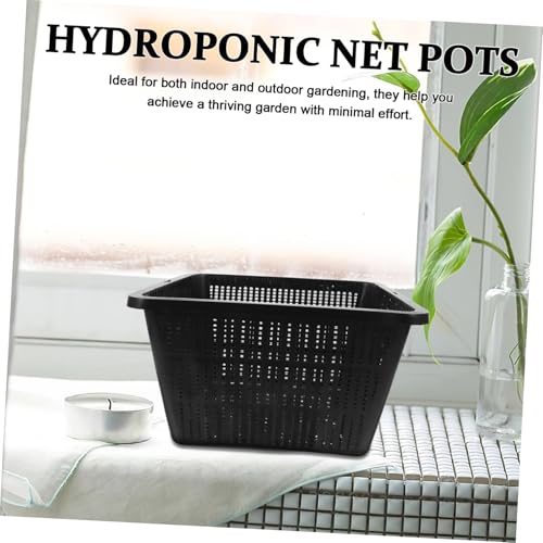 LIOOBO 2pcs Hydroponic Baskets for Garden Planting Pots Indoor Outdoor Easy Care Plastic Vegetable Cultivation Supplies - Image 8