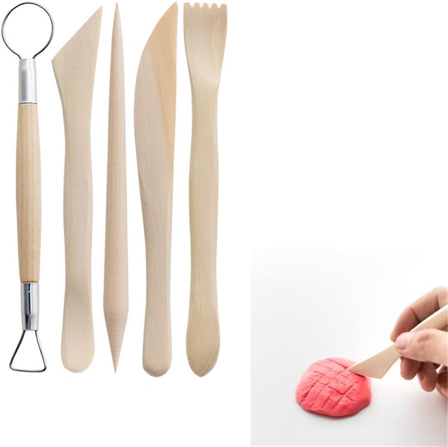 Pottery Tools 24pcs/set Polymer Clay Tools Clay Sculpting Kit Sculpt Smoothing Wax Carving Pottery Ceramic Shapers Modeling Carved DIY Tools (Pink)