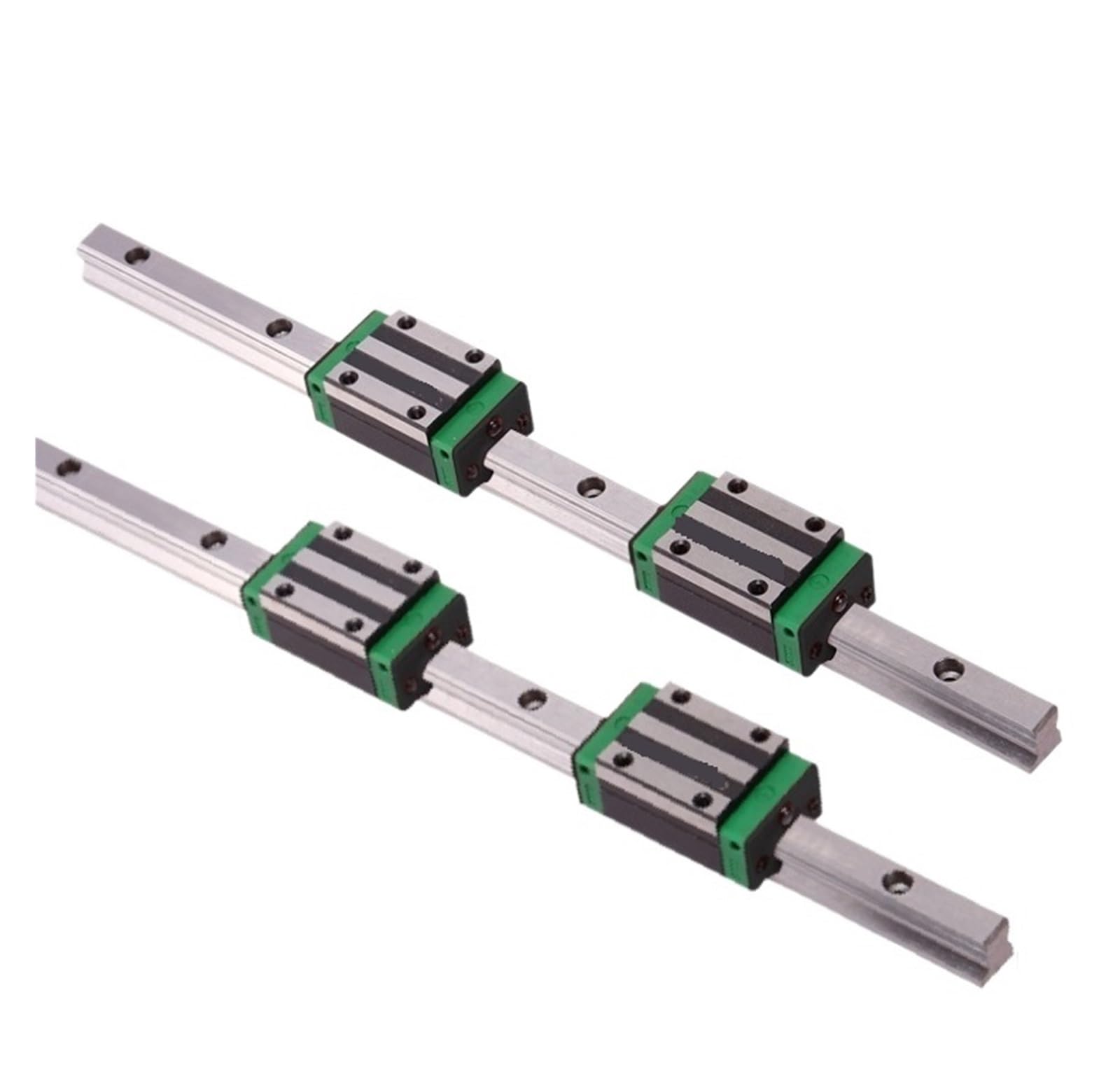 Linear Rail, Linear Sliding Gide 2pcs Linear Guide Rail HGR25 -L 1000MM and 4pcs HGH25CA Linear Narrow Sliding Blocks CNC Router Parts