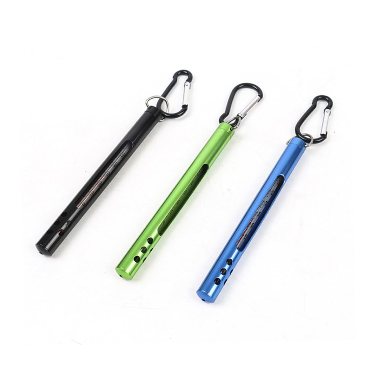 FRCOLOR 3pièces Thermomètre De Portable Noir Mesure De Température De Eau Fahrenheit Et Celsius Outil Pratique Pour Pêcheurs Plein Air