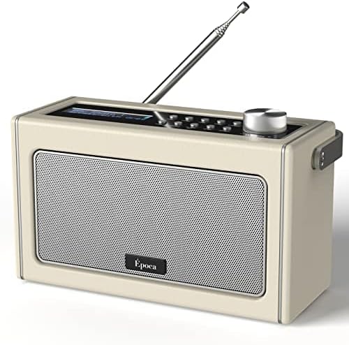 i-box DAB/DAB+ & FM Radio Portable Bluetooth Speaker, Rechargeable Digital Radio with USB Charging for 15 Hours Playback DAB Radio with Bluetooth Stereo Speakers