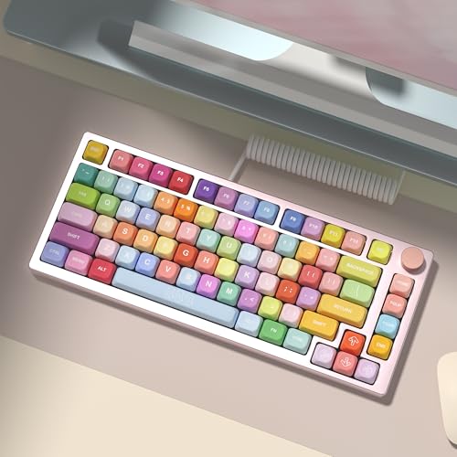Image of KBDiy Gummy Bears KOA Profile Keycaps Set,Dye-Sublimation PBT Cute Custom Keyboard Keycap,139 Key Cap 100 Percent Set for Cherry Gateron MX Switches Mechanical Keyboards