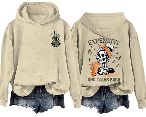 Talks Back Hoodie & Sweatshirt - Women's Expensive & Difficult Back Options4