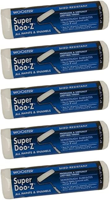 Wooster Super Doo-Z Roller Cover Polypropylene Semi - Rough Surfaces 1/2 " Nap 9 "