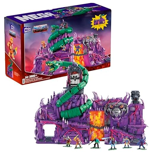 Mega Construx Probuilders Masters of The Universe Coleccionistas Montaña de la Serpiente Bloques de construccción con Figuras de acción, 3800 Piezas, Juguete +10 años (Mattel HHD16) | Ya disponible en tu tienda friki favorita! En mundofriki.es! Mega Construx Probuilders Masters of The Universe Coleccionistas Montaña de la Serpiente Bloques de construccción con Figuras de acción, 3800 Piezas, Juguete +10 años (Mattel HHD16) | Ya disponible en tu tienda friki favorita! En mundofriki.es!