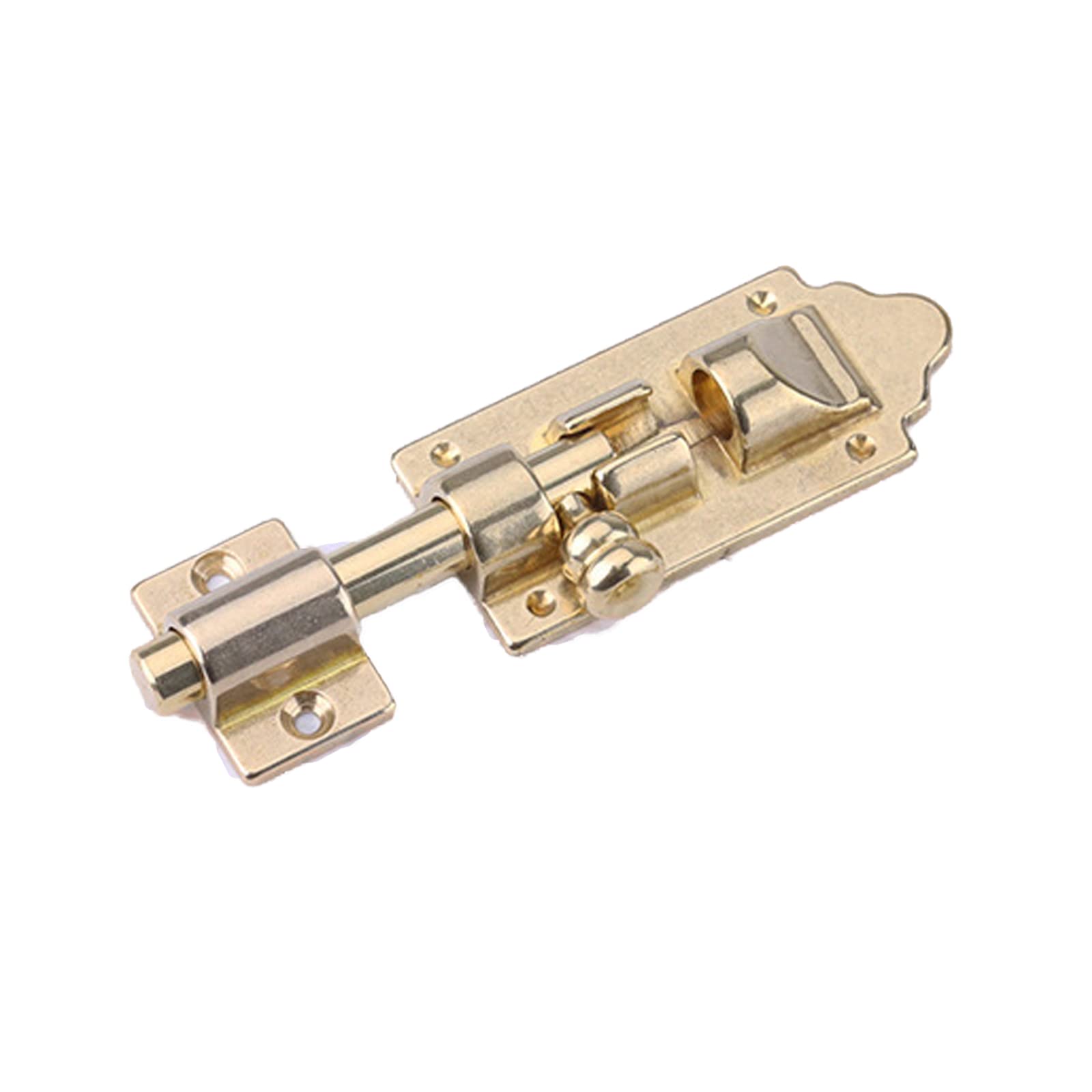 YDHSIKK Door Lock Bolt, Door Cylindrical Sliding Barrel Bolt Latch 10.5x2x4.5cm Antique Copper Mounting Screws(Onecolor,4.5cm)