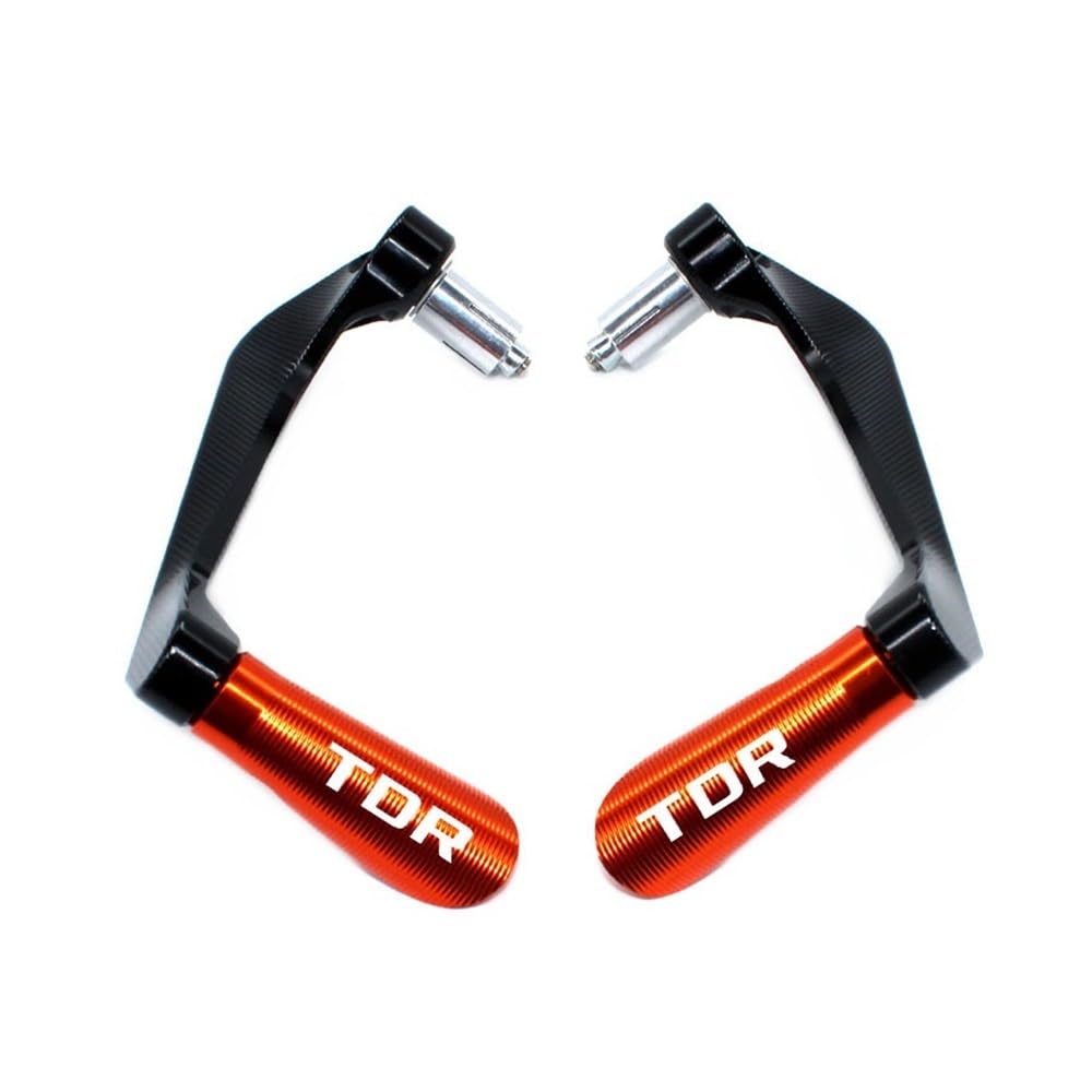 Fhngud Orange Motorcycle Handlebar Hand Guard Levers Fit For Tdr125 Tdr240 Tdr250 Tdr 125 240 250 Motorcycle Handlebar Grips Guard Brake Clutch Levers Protector