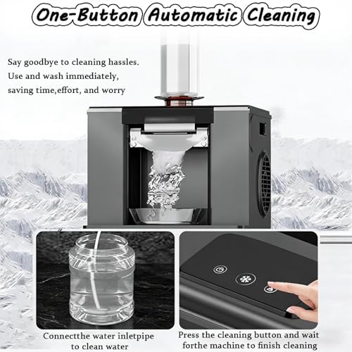Picadora de hielo eléctrica con autolimpieza de un toque y 750ml black 5