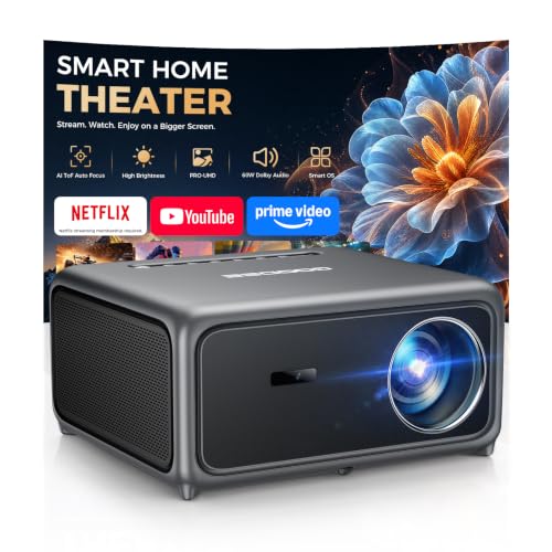 GOODEE 4K Smart Projector with AI ToF Auto Focus WiFi 6 and Bluetooth - image 1