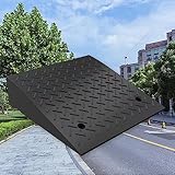 【Tragbar und flexibel】 Die Bordsteinrampen sind überraschend leicht und daher sehr einfach zu transportieren oder von einem Ort für anderen zu transportieren. Geeignet für den Einsatz am Bordstein, in der Hausgarage, an der Laderampe und in der Hausauffahrt.
