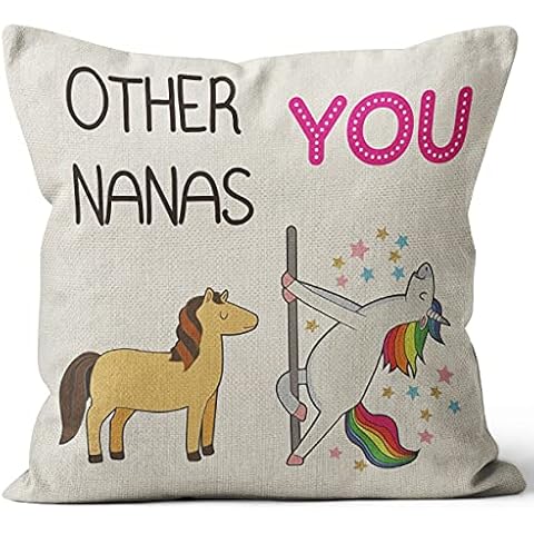M-Qizi Nana Grandma Pillow Covers 18x18 - Funny Nana Gifts from Grandkids, Grandma Present, Special Nana Birthday Gifts, Best Nana Gifts Cover