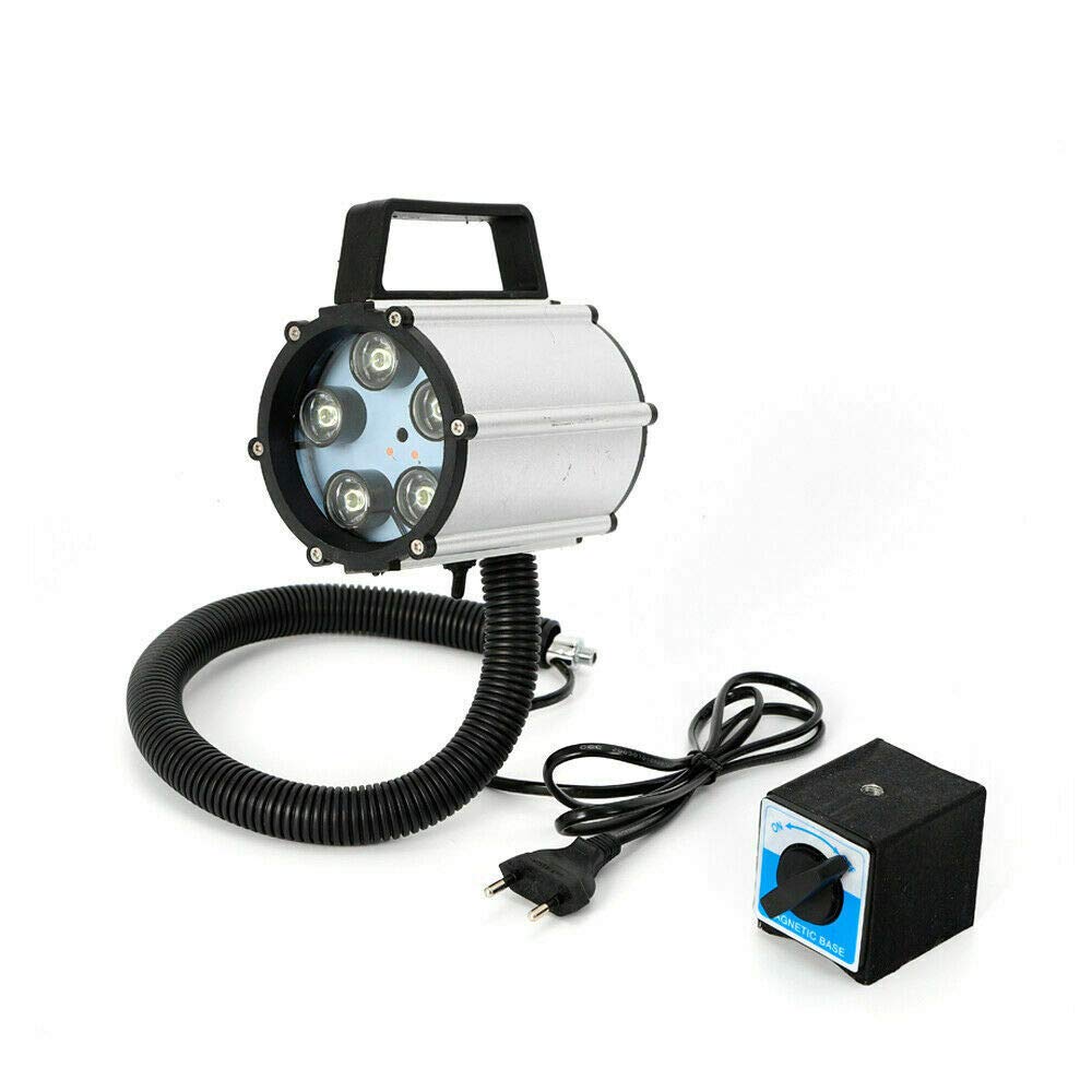 SHZICMY LED-Werkbankleuchte – Flexibler Schwanenhals, 5W, 360° Verstellbar, Wasserdicht, Für Maschinen & Werkstatt