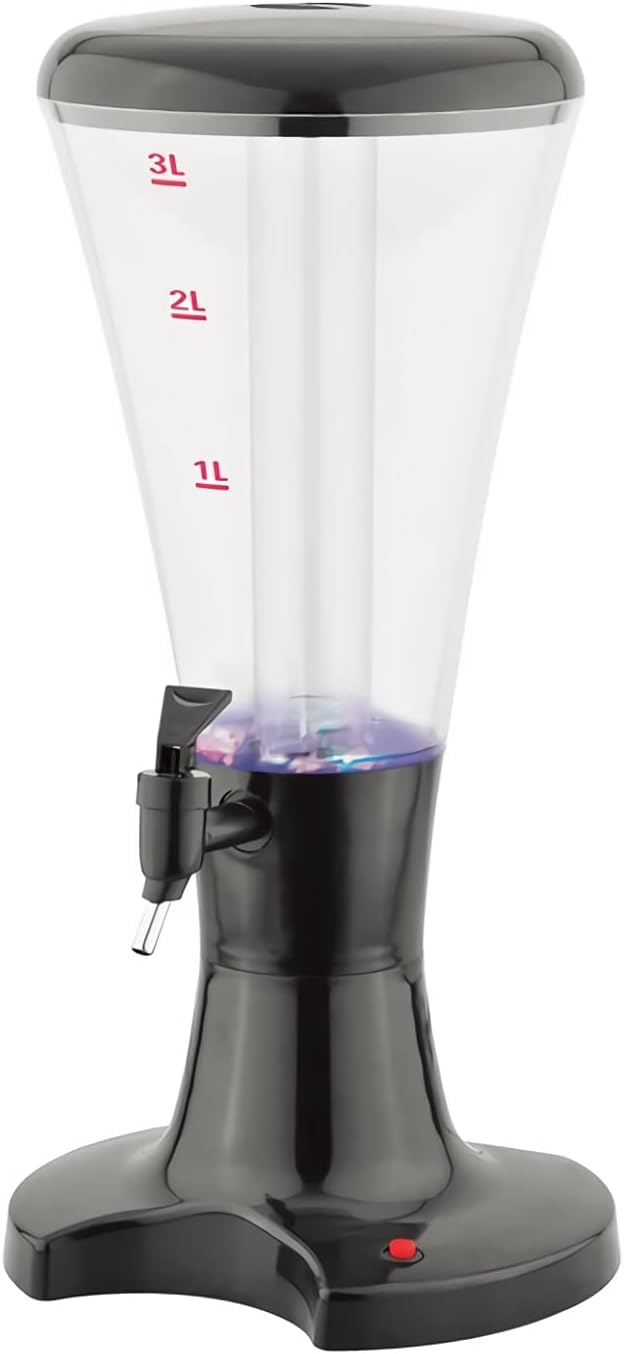 Beer Tower Drink Dispenser Beer Tower 3L 100 Oz, Clear Beverage Tower