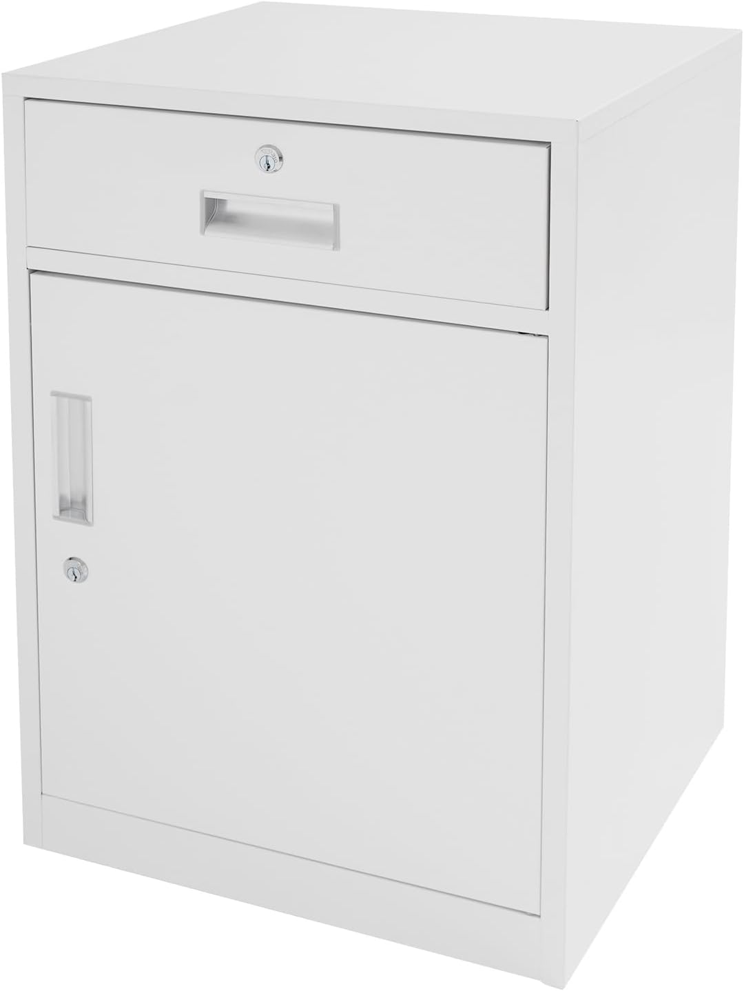 Lockable File Cabinet, Small Vertical File Cabinet, Metal Under Desk Office Cabinet for Home Office