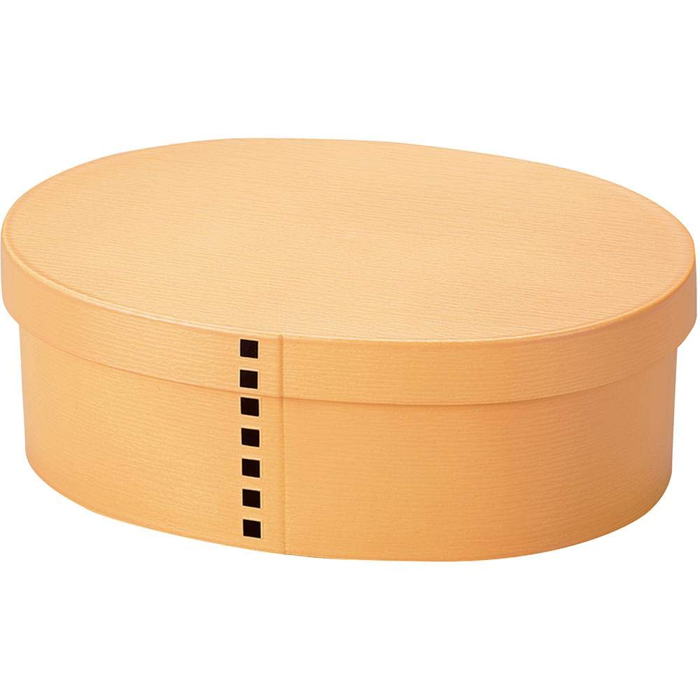 Hakoya Magewappa Style Bento Box 17oz Beige Microwave Safe Made in Japan