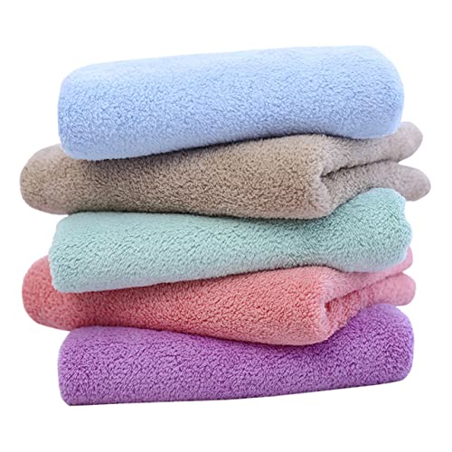minkissy 5 Peças Toalhas De Maquiagem Pano De Maquiagem De Microfibra Toalhas De Cabelo De Microfibr