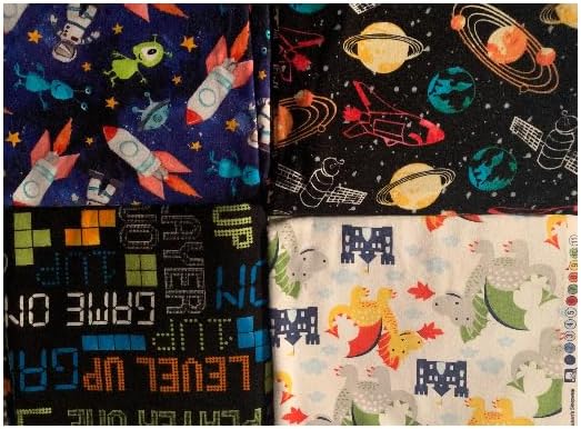 Aunt Sandy's Sewing Manta con peso con dragones, planetas, cohetes, alienígenas o gaiming, 5 libras, franela lavable