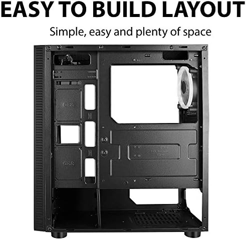 CiT Celsius ARGB Mid-Tower ATX - Tempered Glass Gaming PC Case | Black