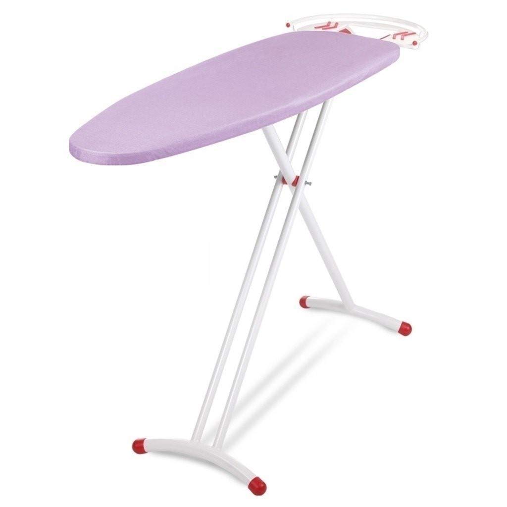Tabla de Planchar de Gran tamaño, de Metal, para Centro Comercial, Color Gris/Rosa (Color: Rosa, tamaño: 134 x 38 x 85 cm)
