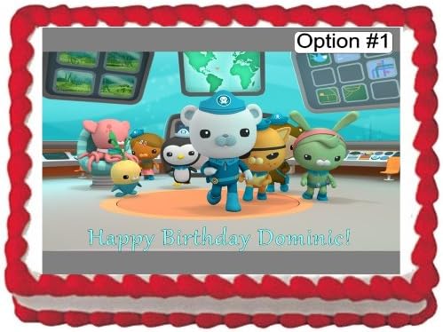 Octonauts Edible Image Cake Topper Birthday Cake PERSONALIZED FREE!
