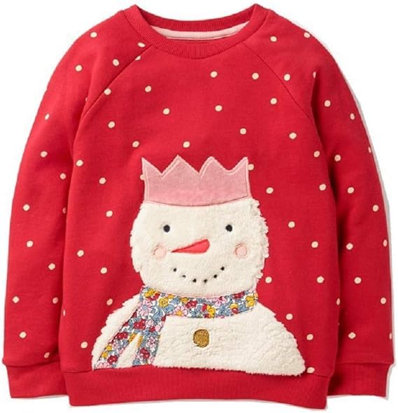 Image of Hongshilian Unisex Kids Cute Cartoon Cotton Sweater Shirt