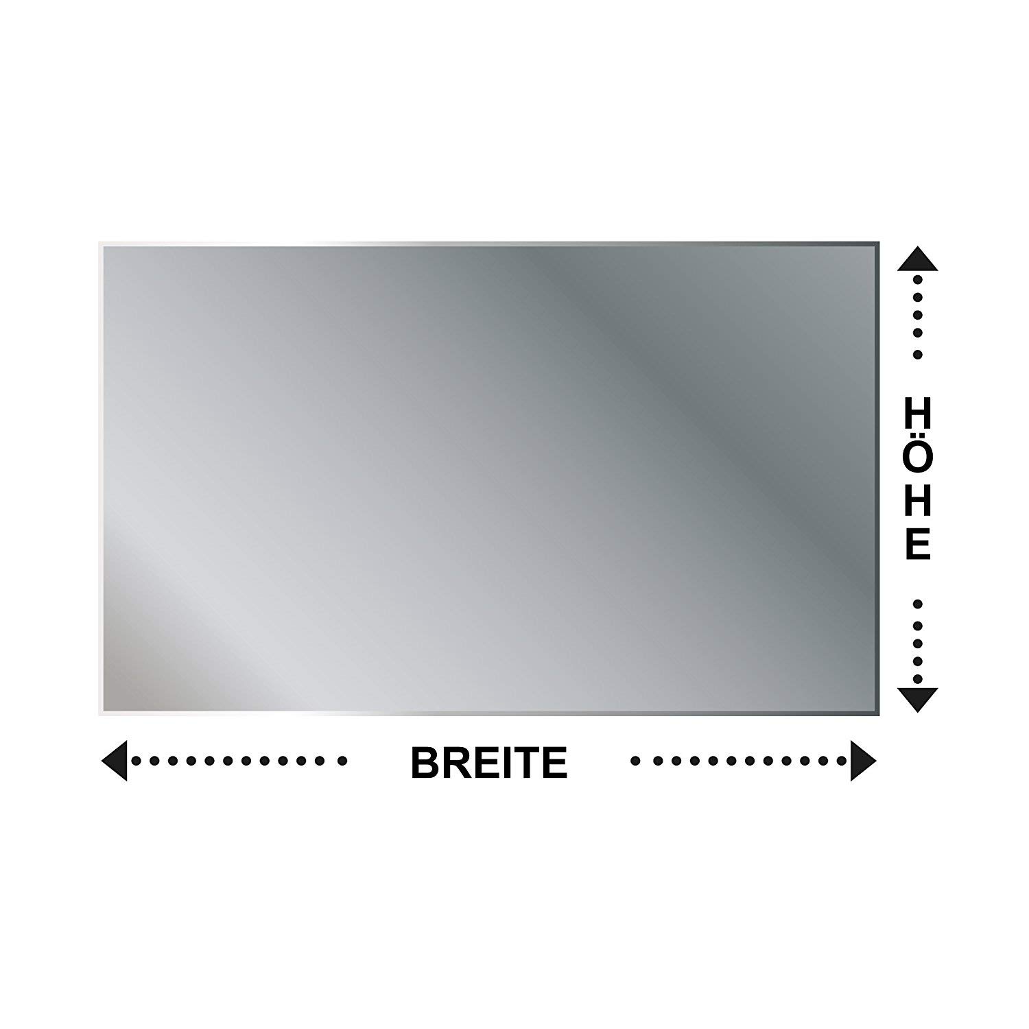 SARAR Badspiegel Spiegel Badezimmerspiegel mit LED-Beleuchtung 100x70cm Made in Germany Wandspiegel Mirror Spiegel Bad mit Licht nach Maß Designo MA4110
