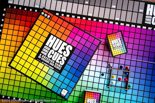 USAopoly | Hues and Cues | Guessing Board Game | Ages 8+ | 3-10 Players | 30 Minutes Playing Time - Image 5