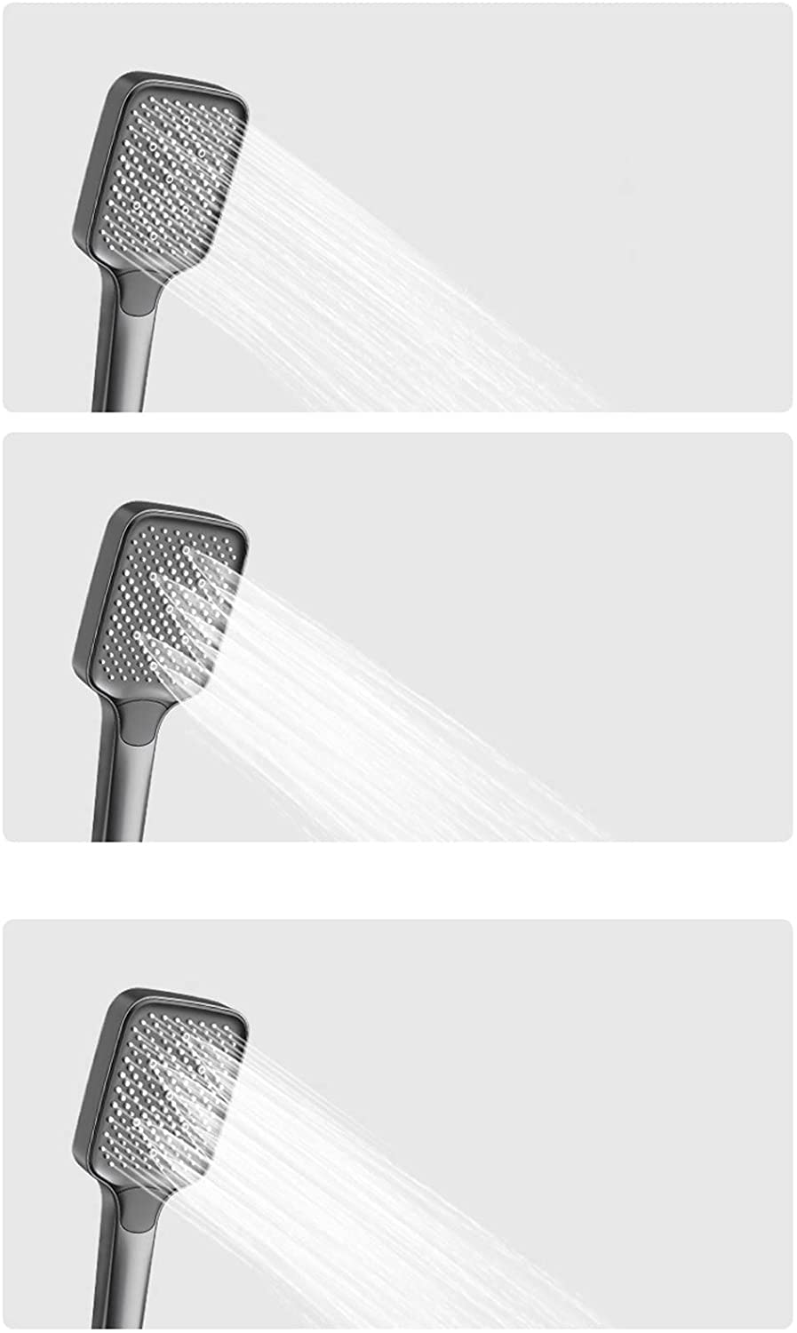 Doccia termostatico, Display a Temperatura, soffione con Portatile, Set di rubinetti per la Doccia, soffione a Pioggia con Spray Portatile, Rubinetto della Vasca, spruzzatore di Bidet Portatile e