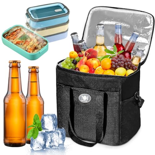 XHYASD Kühltasche Faltbar 16L, Kühlbox Tragbare Eistasche Faltbar, Picknicktasche, Tragbare Kühlbox, Isoliertasche, Warm...