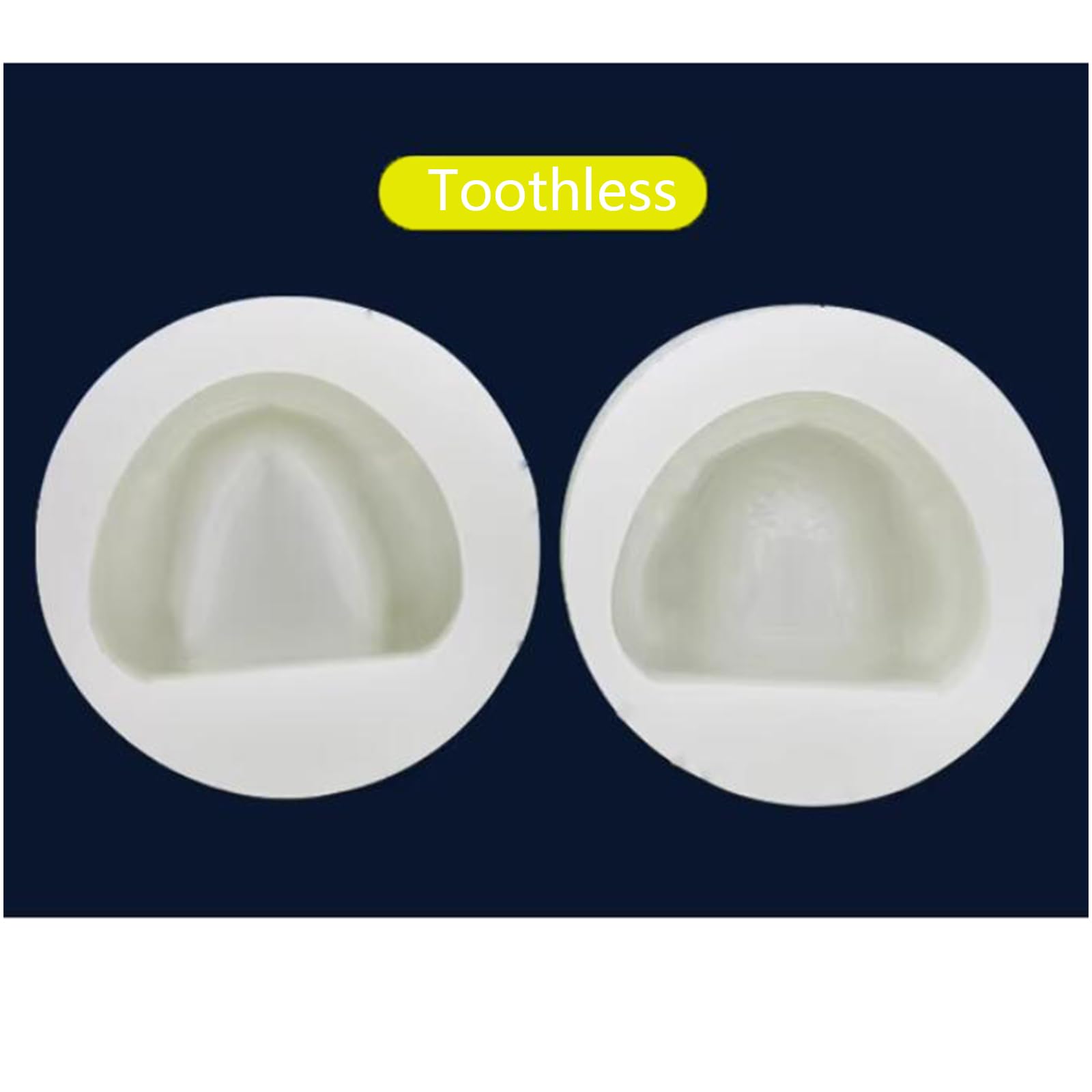 6 stampi dentali in gomma morbida, per bocca completa, standard, dentali, negativi