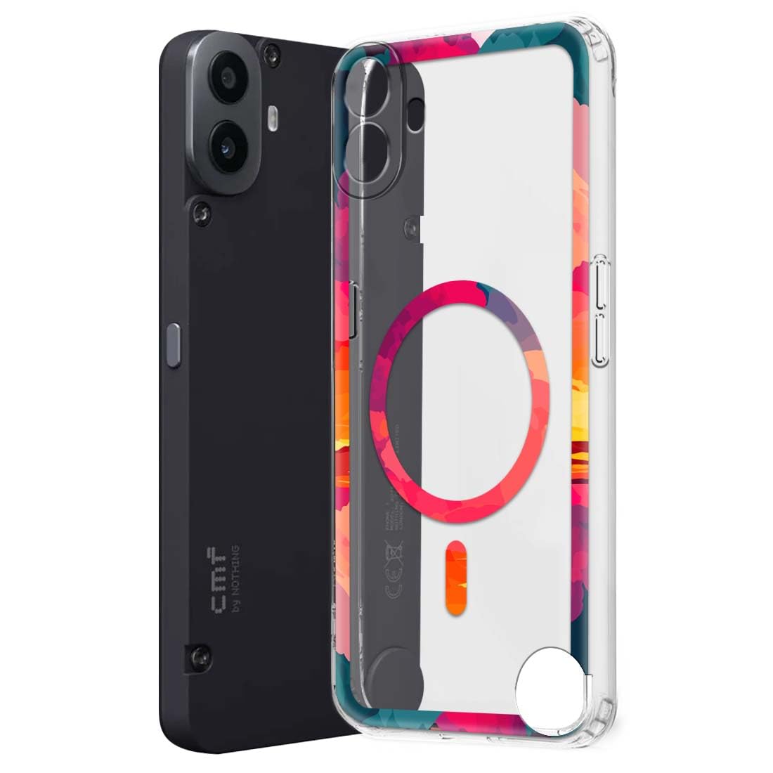 Nainz Soft Mobile Back Cover for CMF by Nothing Phone 1 (Silicone_Multicolor) (B0D9D95NKP) Amazon Price History, Amazon Price Tracker