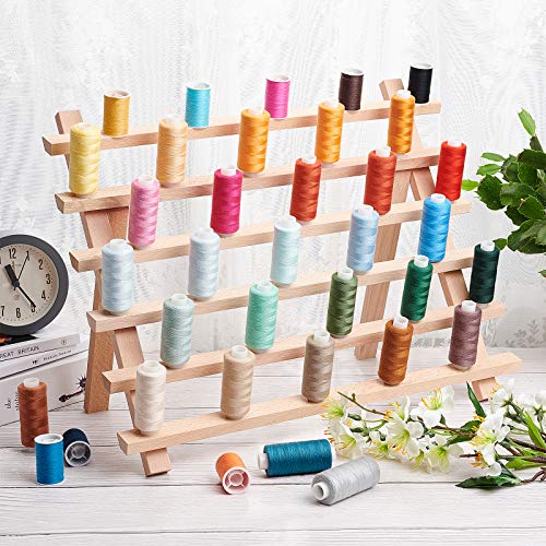 PandaHall Pieghevole Bobine di Legno Porta Cucito