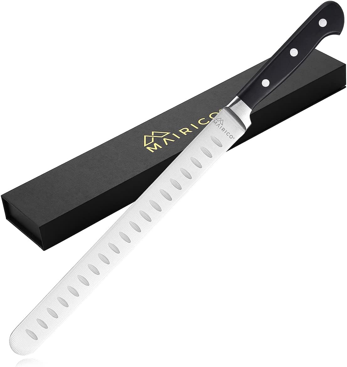 Ultra Sharp Premium 11-inch Stainless Steel Carving Knife - Ergonomic Design - Best for Slicing Roasts, Meats, Fruits and Vegetables