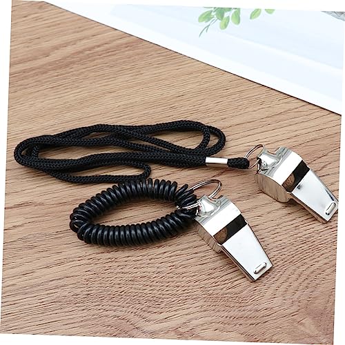 Silbatos metálicos de acero inoxidable para árbitros 2 pcs miniatura 7