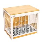 【Bien ventilado】 La mascota necesita respirar, el diseño del marco de acero asegura que haya una ventilación adecuada para que su perro no se sobrecaliente o tenga que lidiar con aire viciado.