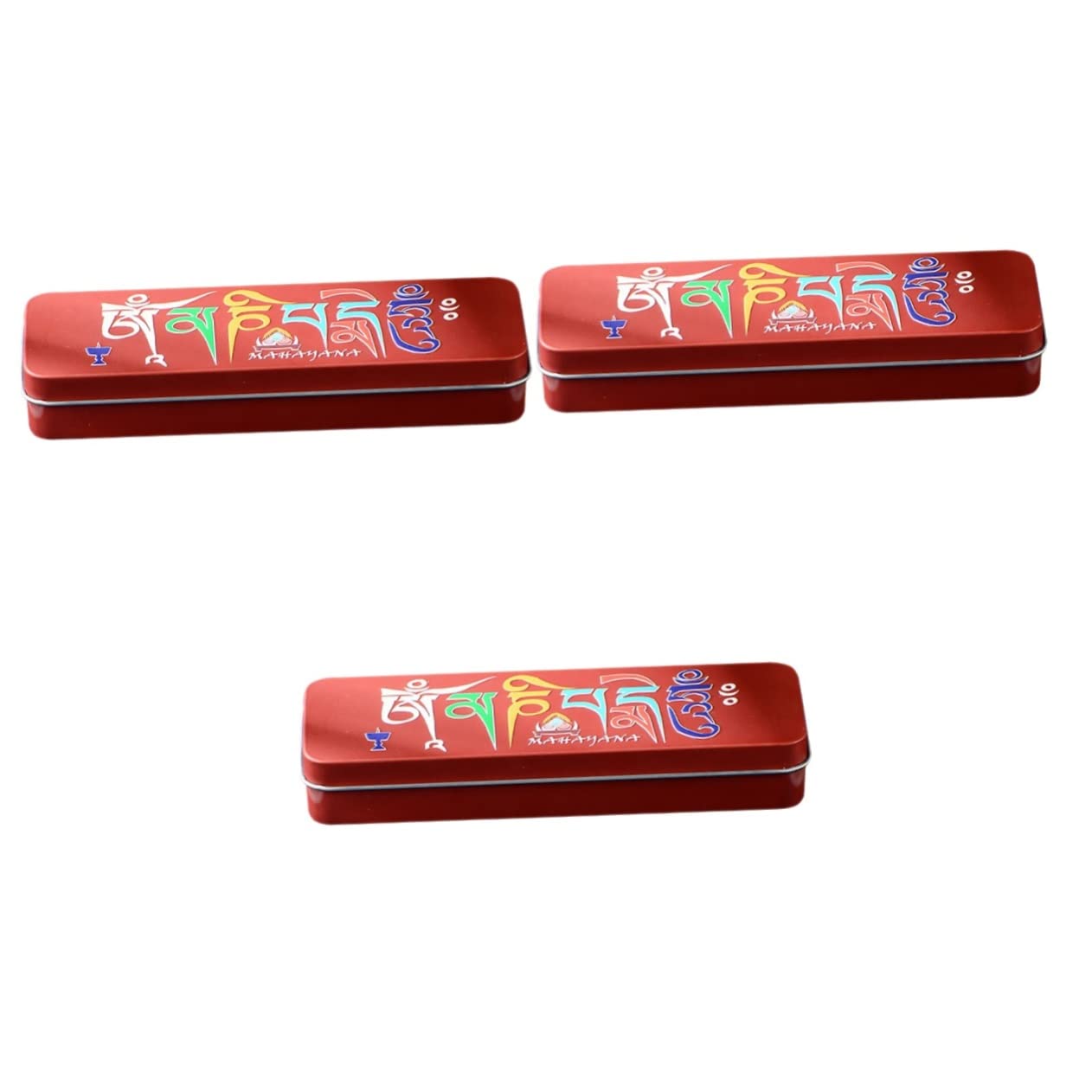 Cabilock 3 Pz Scatola Di Incenso Organizer Per Contenitori Di Incenso Porta in Ferro La Festa Di Eid Mubarak Favorisce Dipinto Ferro Battuto Buddista