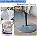 Epoxy Colored Sand Floor Paint, Epoxy Colored Sand Self Leveling Coating, Louis Forest Epoxy Floor Paint, for High Gloss Marble Effect Garage Coating (Dark Gray)