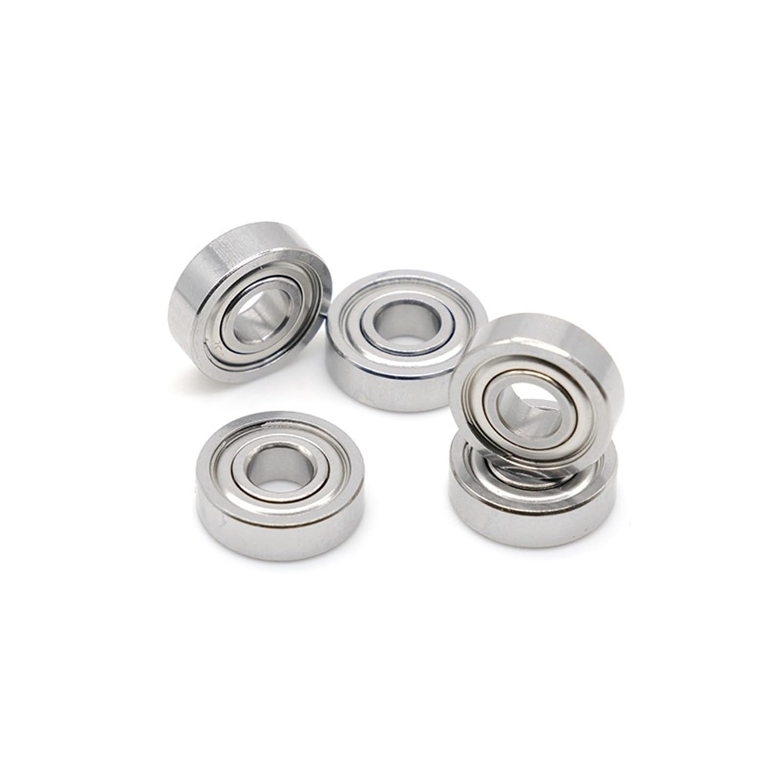 10 rodamientos de bolas de acero inoxidable S 695 ZZ, 5 x 13 x 4 mm, ABEC-9