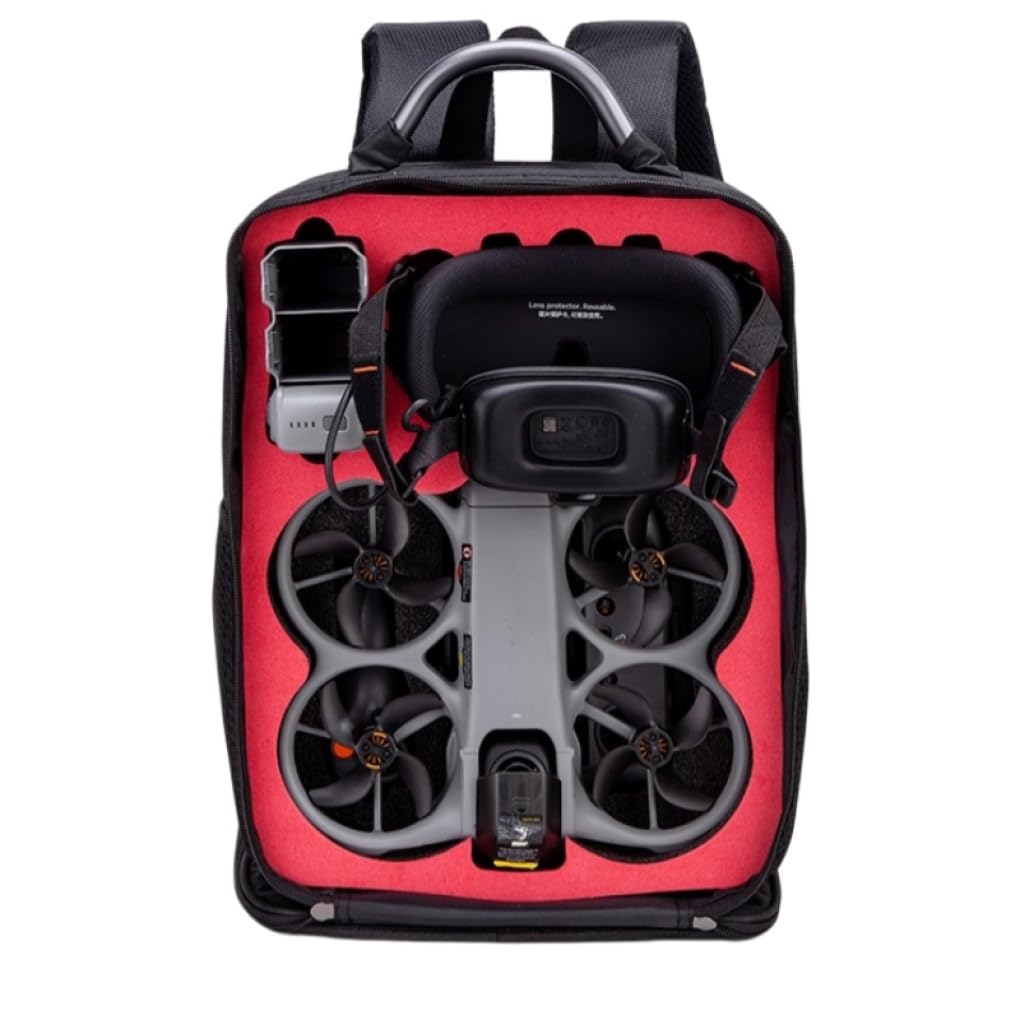 Nadaje się do DJI Avata 360 plecak z podwójnym ramieniem o dużej pojemności, wytrzymały futerał ochronny, może przechowywać dron, gogle N3/G3, joysticka 3, pilota i baterie